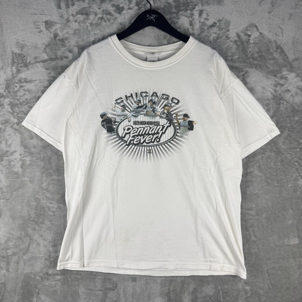 Vintage Chicago White Sox T-Shirt 2005 Championship Men's Size‎ XL Y2K Graphic